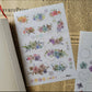 Fairy Maru - Flowers #3 | 2 Sheets | Rub On Sticker