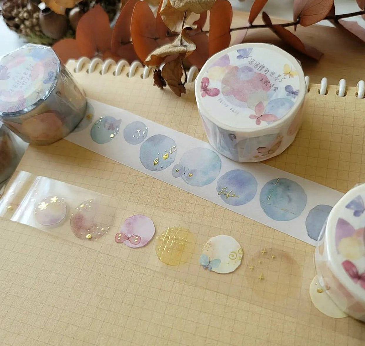 Fairy Maru - 3cm Bubble World 5 | Gold Foil | Release Paper