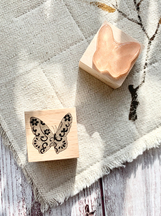 XW Studio - Lace Butterfly | Rubber Stamps
