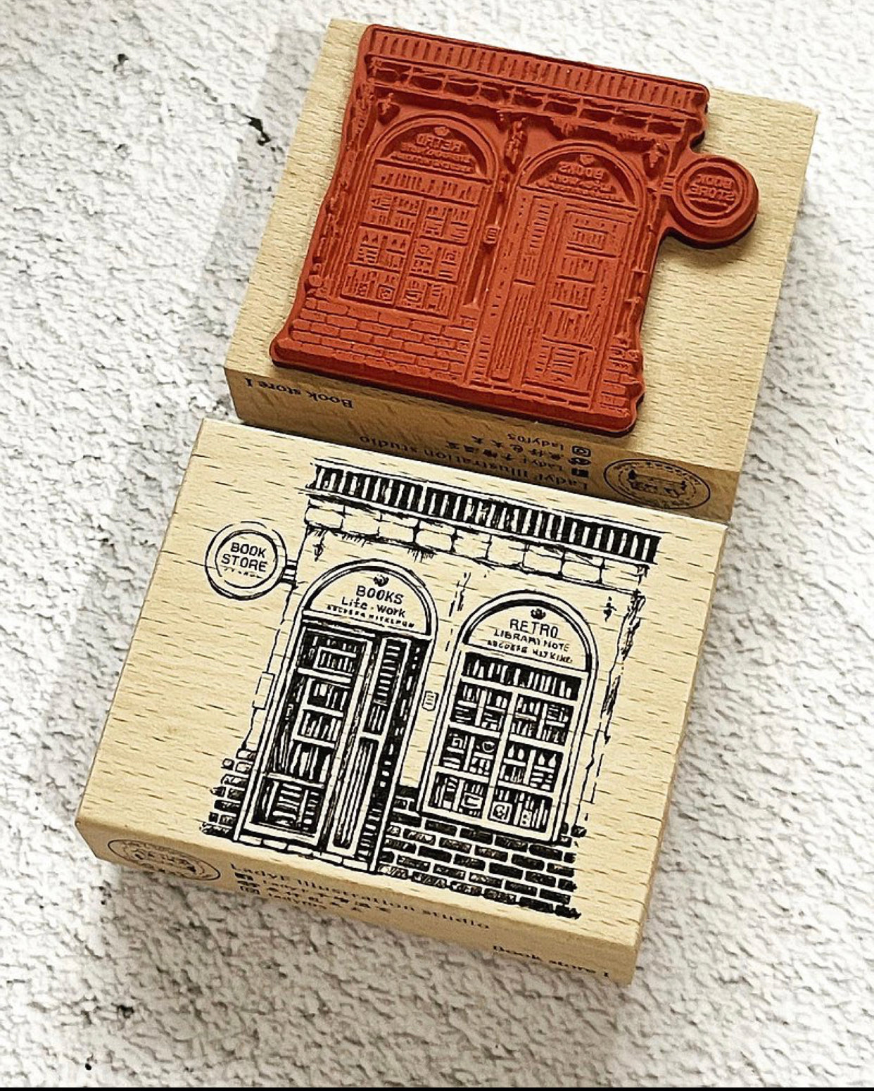 Lady F - Book Store I | Rubber Stamp