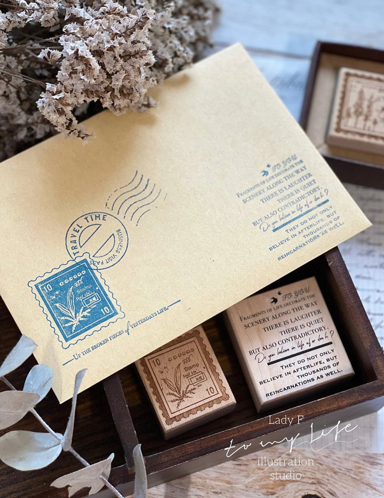 Lady F - Plant Stamp | Rubber Stamp