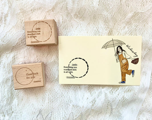 Jennyuanzi Studio  -  Lucky | Rubber Stamp