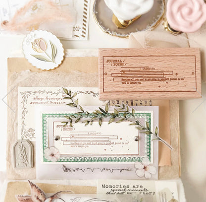 Journal Pages - Swallow Series| Rubber Stamps