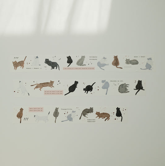 Fstudio- 3cm Those Cats | PET Tape | Release Paper