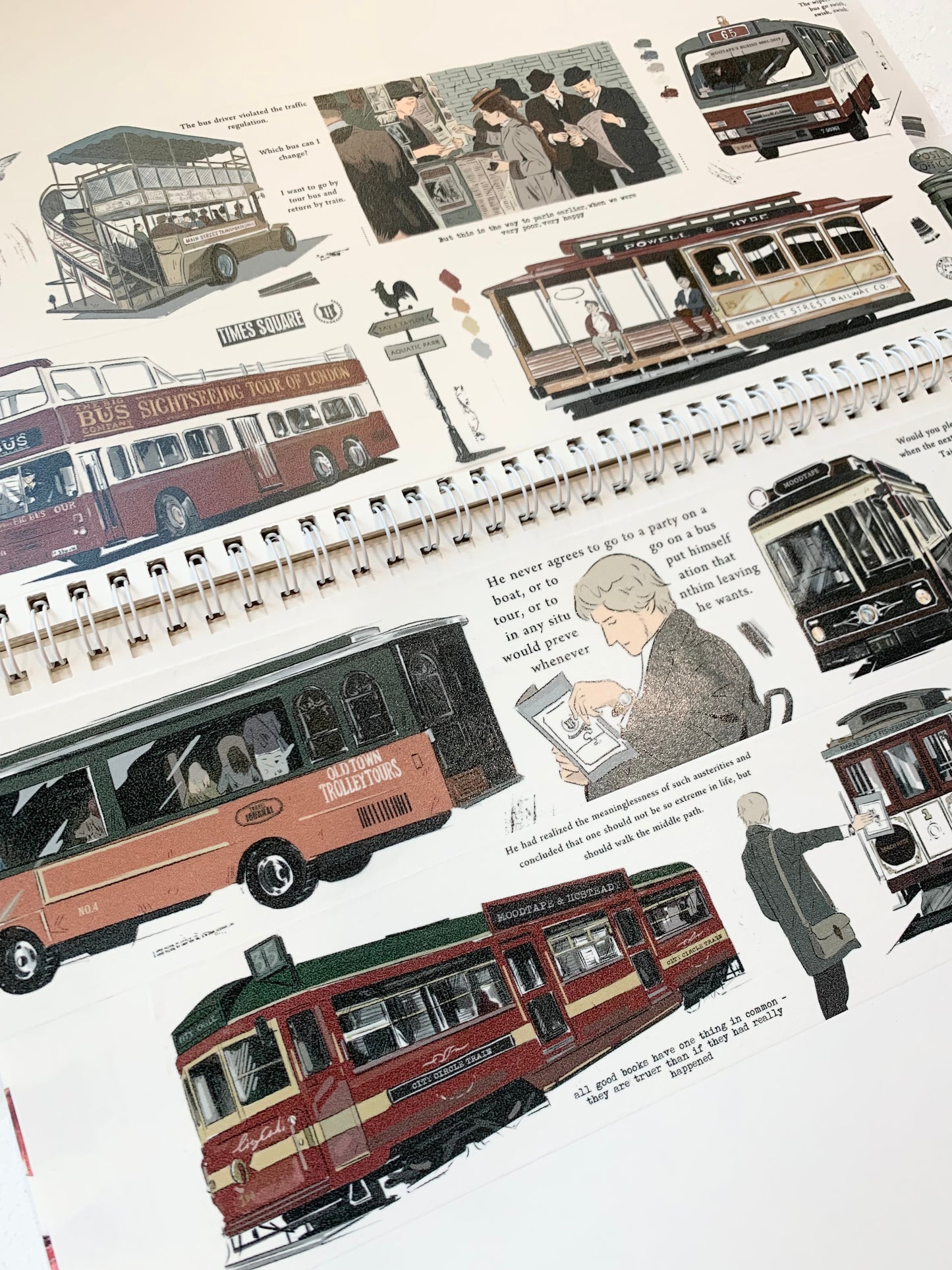 MOODTAPE - 6.3cm Bus On the Coner | Washi Tape | Release Paper