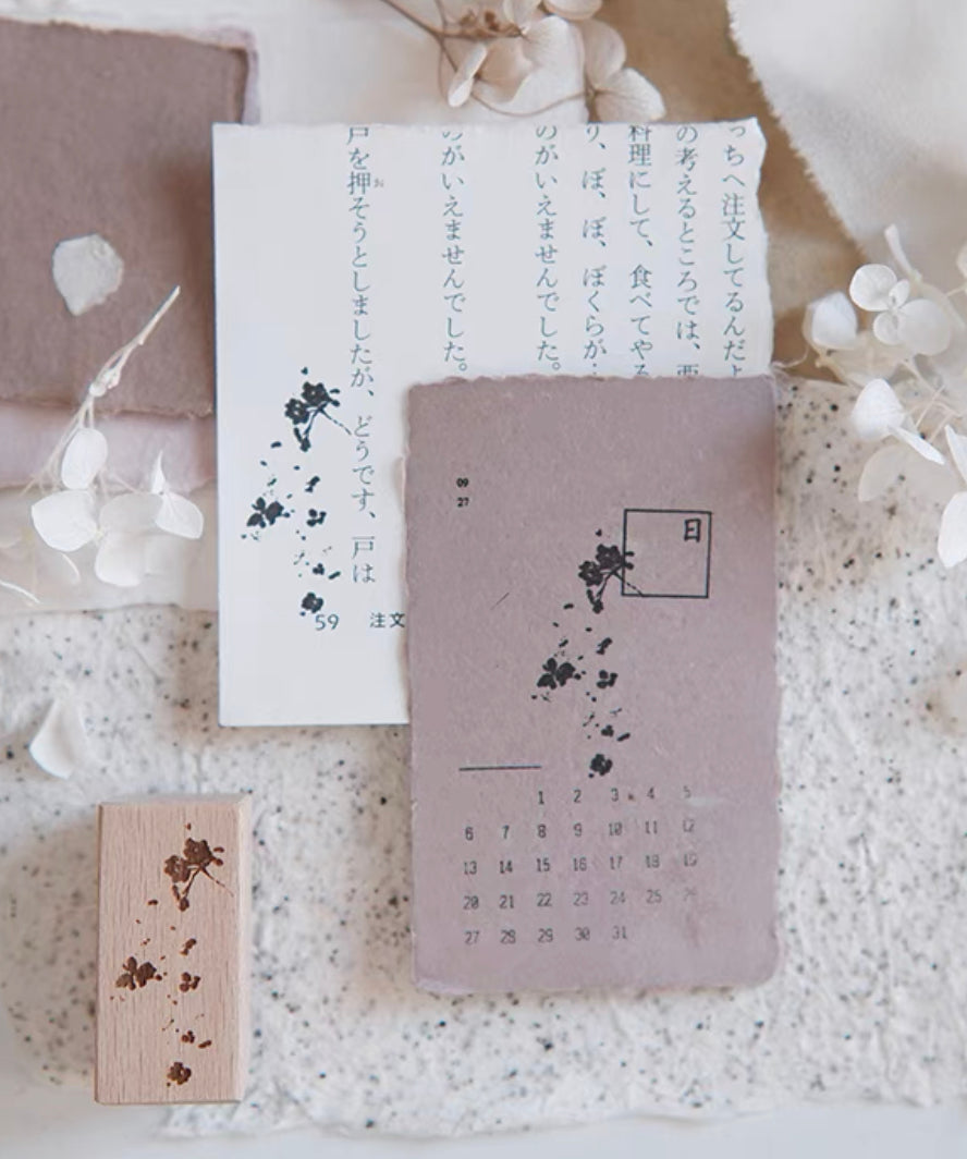 Jeenzaa Zoey Studio - Vol.9《Flower・Falling・Shadow》| Option A | Rubber Stamps