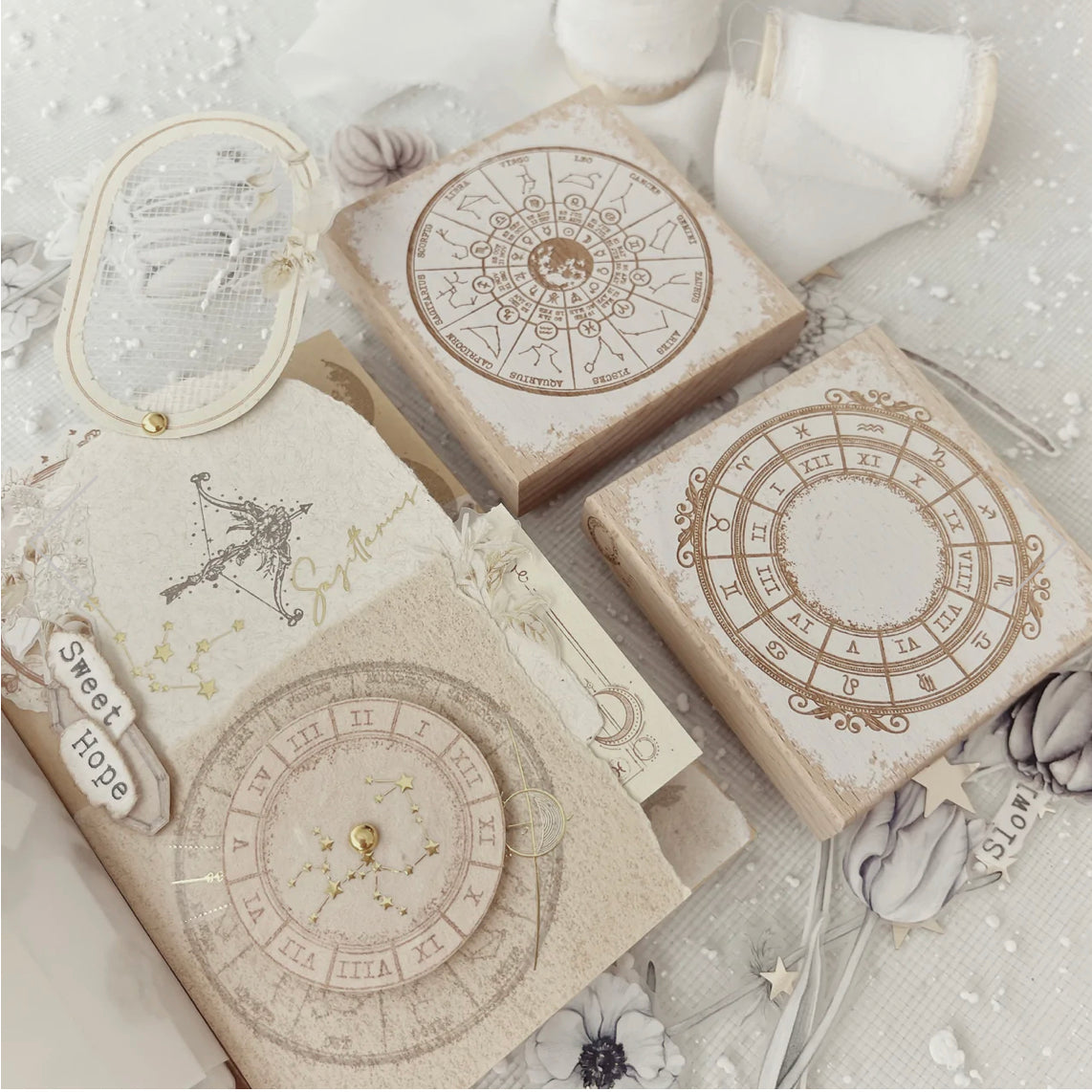 Journal Pages - Horoscope Series | Rubber Stamps