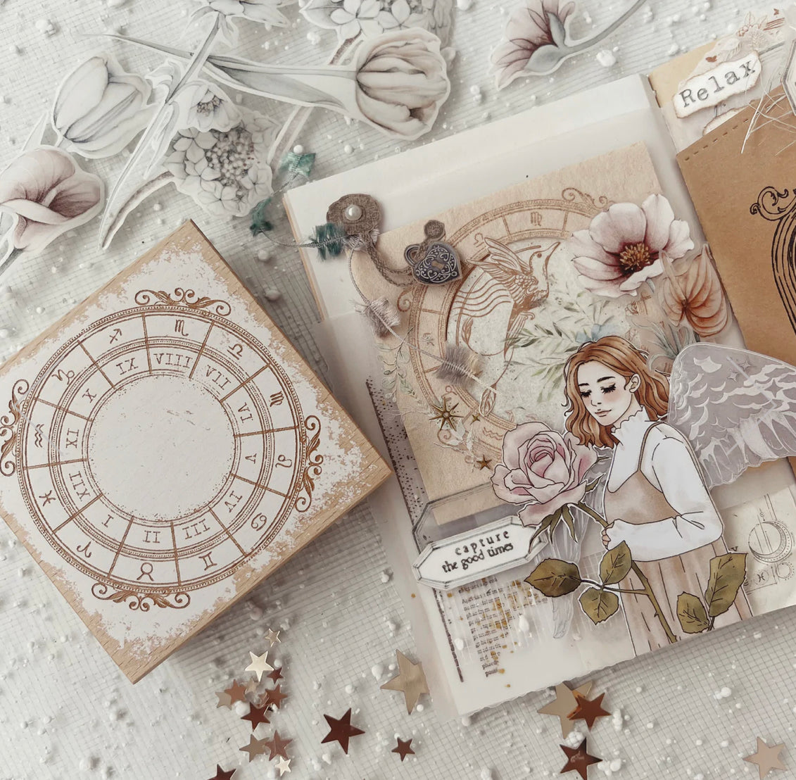 Journal Pages - Horoscope Series | Rubber Stamps