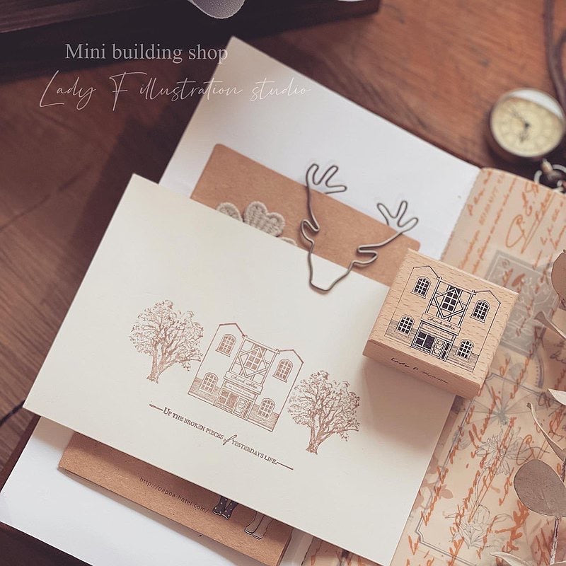 Lady F - Mini Coffee Shop | Rubber Stamp