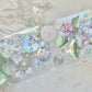 BTY - JS Hydrangea | 5.5cm Laser Silver PET Tape | Release Paper