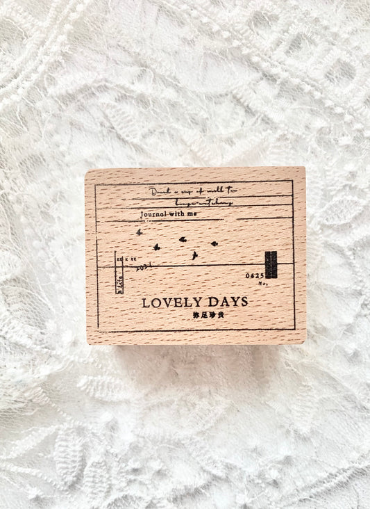 Two Raccoons - Lovely Days| Rubber Stamps