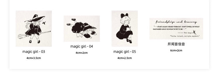 Like Studio - Magic Girls| Rubber Stamp