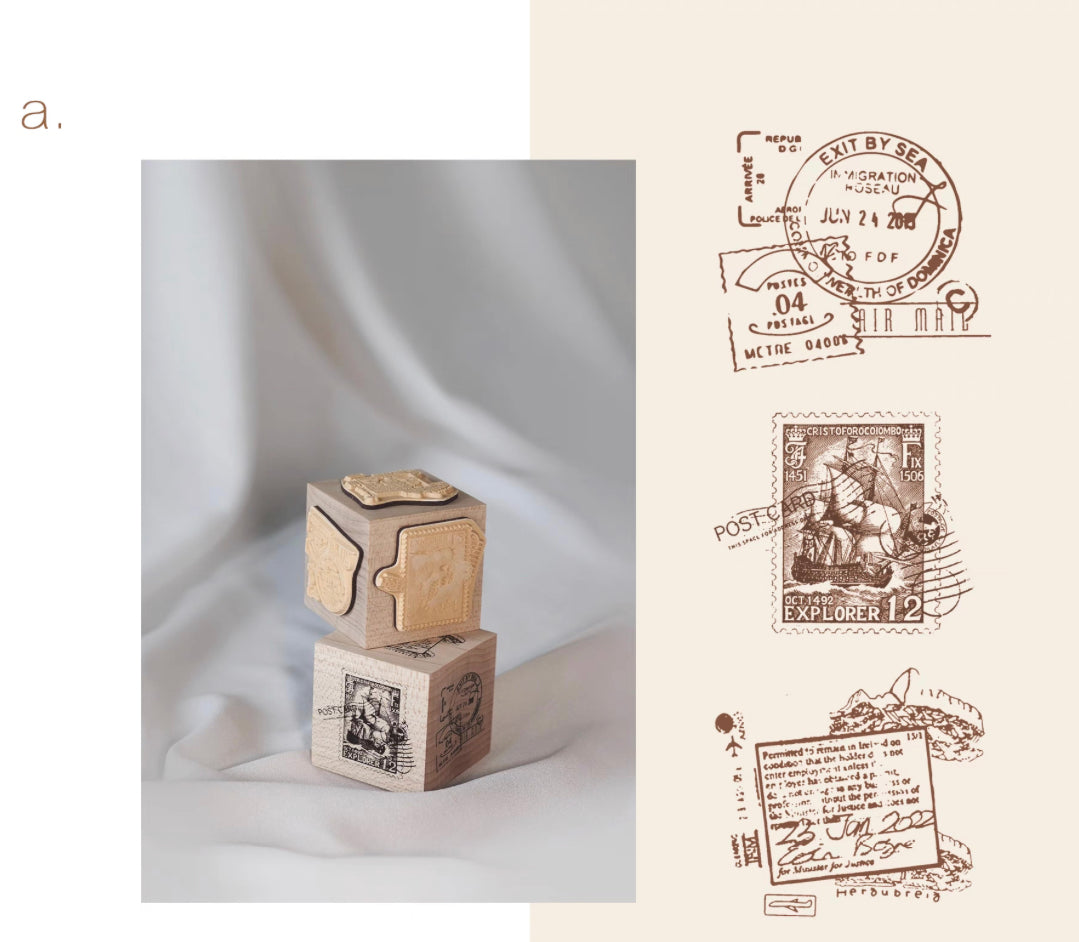 In1 Studio - 3in 1 Postmark Dice Stamp | Rubber Stamp Set