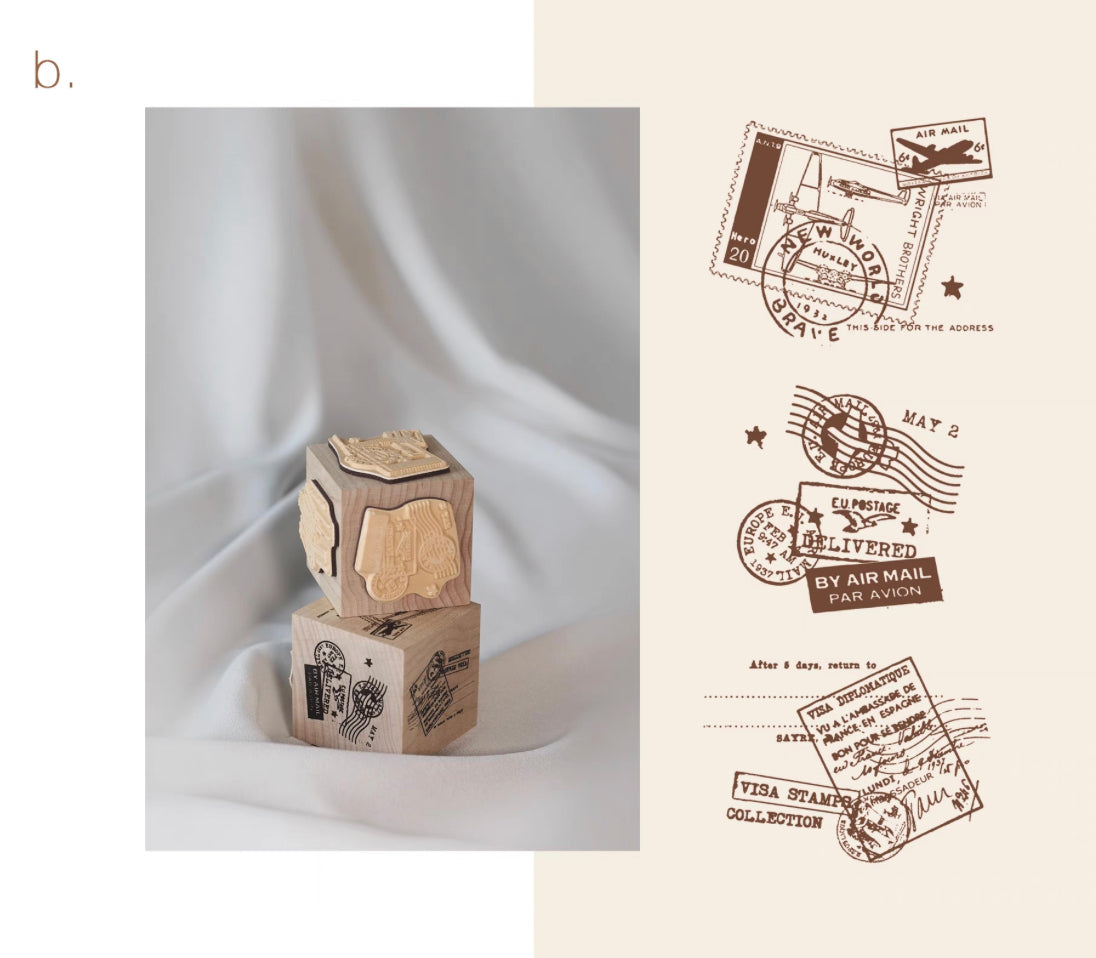 In1 Studio - 3in 1 Postmark Dice Stamp | Rubber Stamp Set