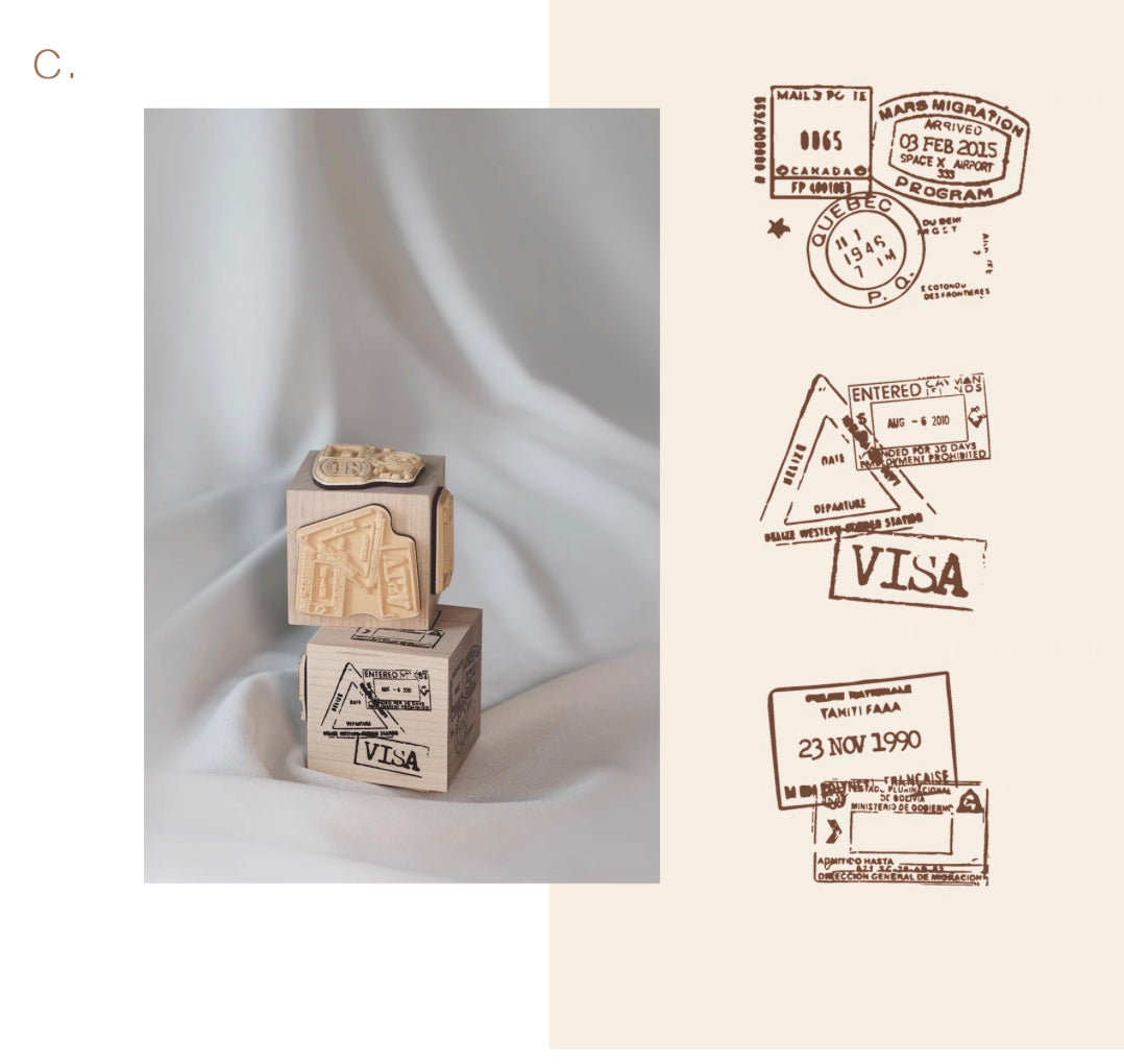 In1 Studio - 3in 1 Postmark Dice Stamp | Rubber Stamp Set