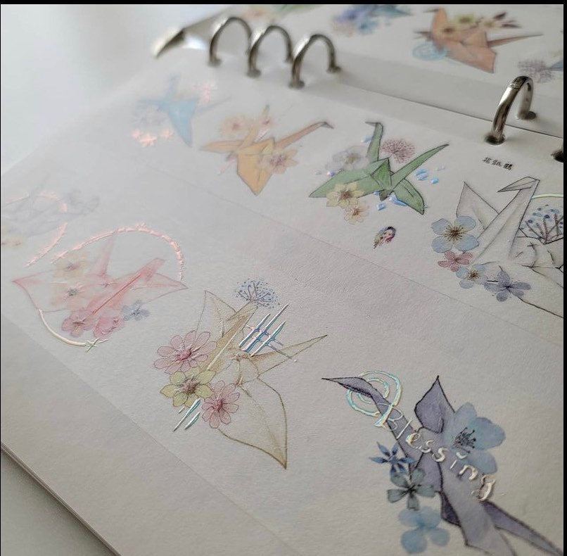 Fairy Maru - 5cm Flower Paper Crane |Release Paper
