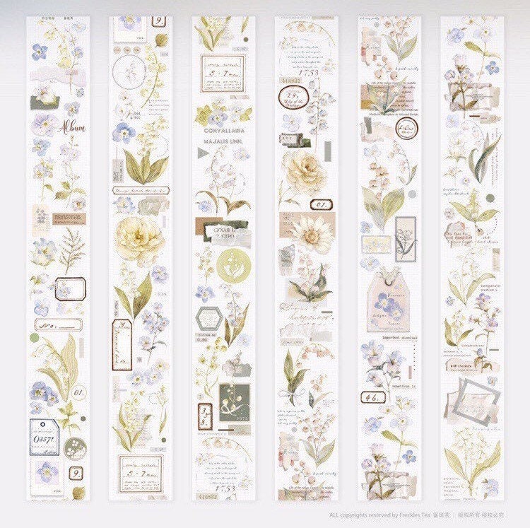 LAST CHANCE!! Freckles Tea Vol.2 - 5cm Lily of the valley | PET Tape | Release Paper