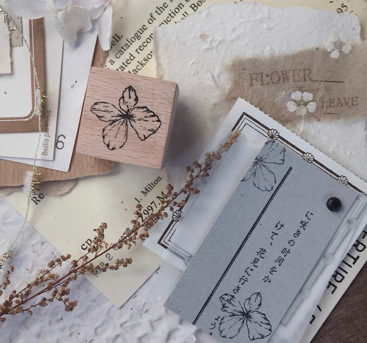 Jeenzaa Zoey Studio - Flowers | Rubber Stamps