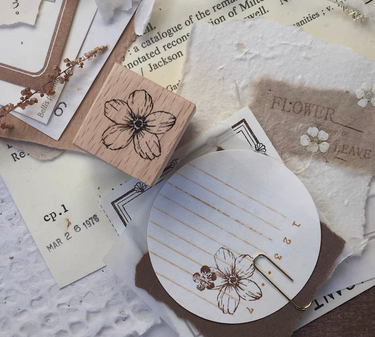 Jeenzaa Zoey Studio - Flowers | Rubber Stamps